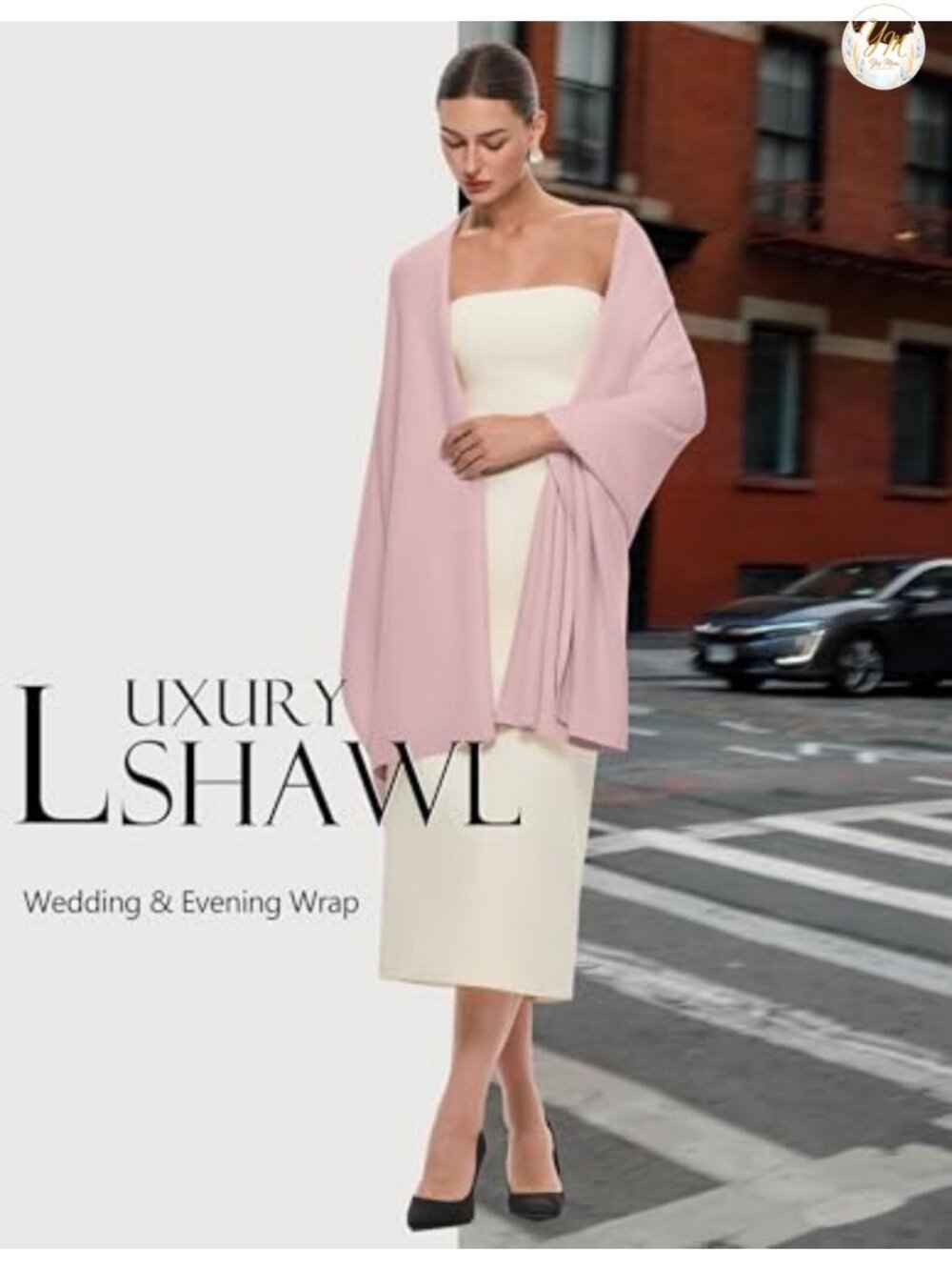 Pashmina Shawl Wrap Large Wedding Bridal Evening Winter Scarf Viscose Blend - Picture 4 of 6